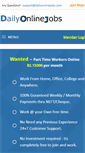 Mobile Screenshot of dailyonlinejobs.com